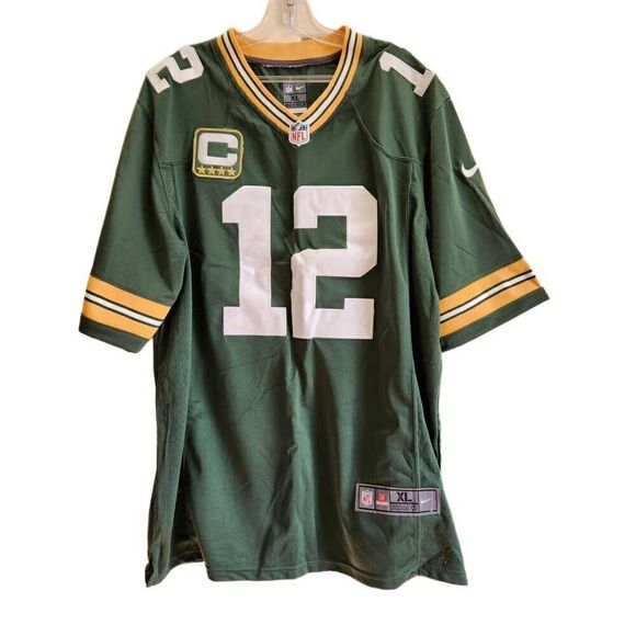 NFL Green Bay Packers football jersey Aaaron Rodgers #12 adult unisex XL - Picture 1 of 5